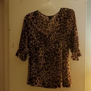 Leopard print tunic